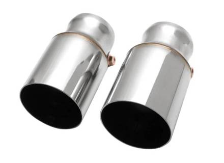 Fabspeed Deluxe Dual Style Tips, Polished Stainless Steel (For PSE). Porsche 991.2 Carrera (2017-2019) - 9P1251187B, 9P1251188B, 99104420021, 99104420020, 99104420024, 99104420025 - FS.POR.9912.PSEDLTP